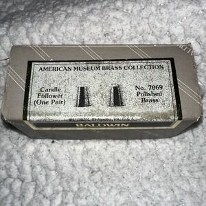 Baldwin Brass Vintage Candle Followers American Museum Collection #7069